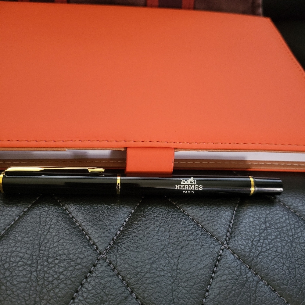 Hermes Brown Small Tote Bag And NoteBook - Picture 7 of 11